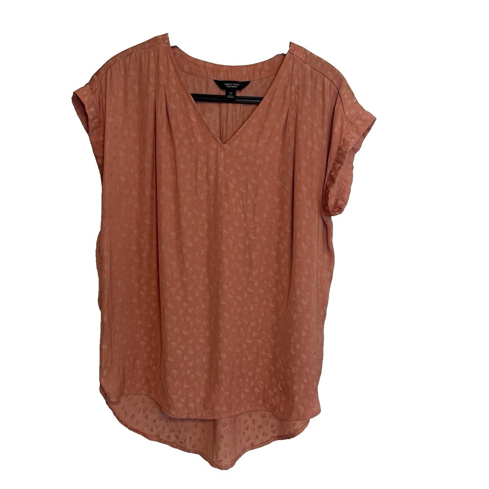 Simply Vera Vera Wang Lightweight Flowy Top M Cottagecare Oversized Peasant